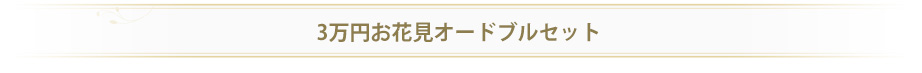 3万円お花見オードブルセット