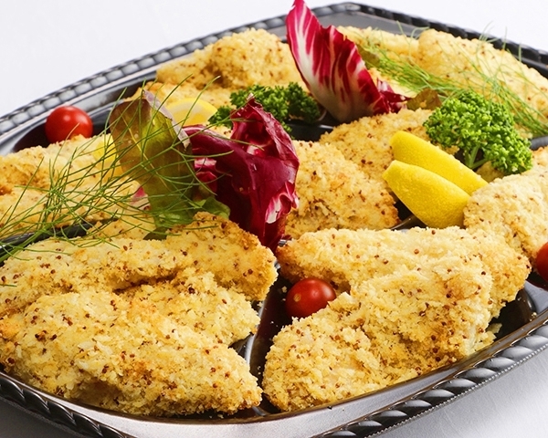 鮮魚のマスタードパン粉焼き