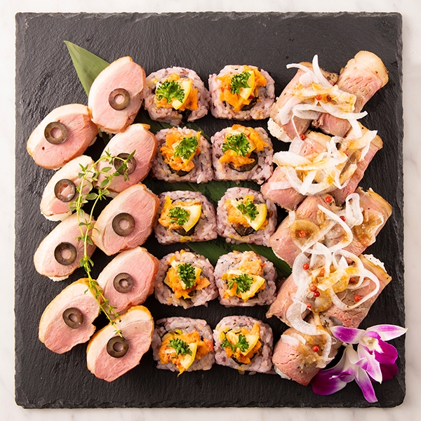 3種の飾りSUSHI 盛り合わせ