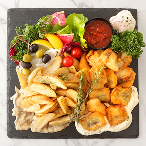 【当日】フィッシュ&アンチョビガーリックポテト