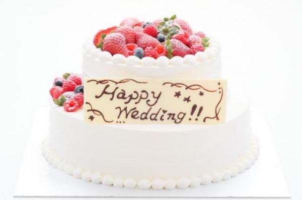 ラウンド2段 ウエディングケーキ