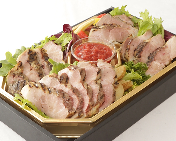 【HOT】厚切り!豚肩肉のグリルステーキ〜トマトガーリック風味〜【要3日前予約】